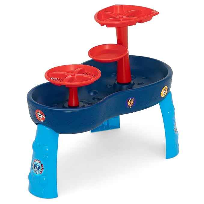 PAW Patrol Water Table by Delta Children | 3-Tier Water Table with 11-Piece Toy Set, Blue