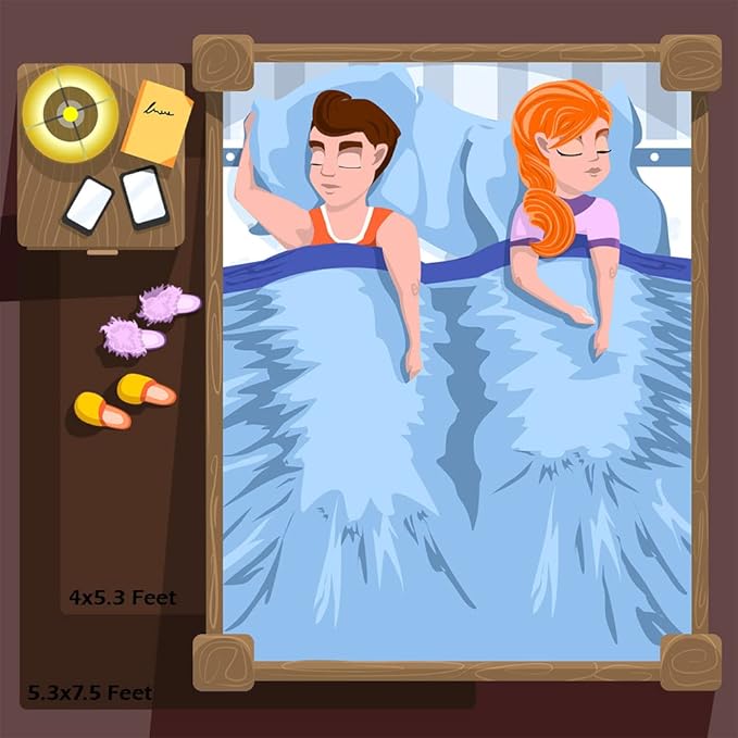 Amearea Shag Fluffy Area Rug for Bedroom Girls Living Room, Extra Soft and Fuzzy Shaggy Rugs, Non Slip, Solid Color Carpet Mat for Boys Nursery Home, Brown 5.3x7.5 Feet