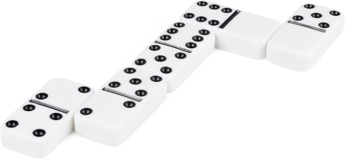 Spin Master Games, Cardinal Legacy Deluxe Double-6 Dominoes, Classic Board Game Set of 28 Dominoes in Lined Wooden Case, for Kids & Family, 1-4 Players, for Ages 8 & Up