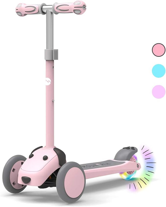 MOUNTALK Kids Scooter for Ages 1-12 Years, 3 Wheels Toddler Scooter for Children Age 1-3/3-5/5-8/8-12 Boys and Girls with Adjustable Heights and LED Wheels