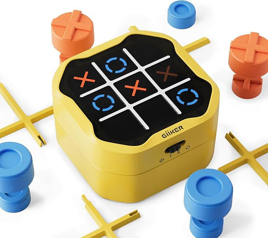 GiiKER Tic Tac Toe Bolt Game, Original 3-in-1 Handheld Puzzle Game, Portable Travel Games for Car Ride, Toys Gift Idea for Kids and Adults, Birthday Gifts for Boys Girls