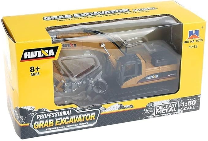 Ailejia 1/50 Scale Diecast Articulated Dump Truck Alloy Models Timber Grab Vehicle Construction Vehicle Model Engineering Car Toy boy Gift (Wood Picker)