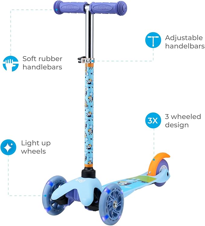Scooter for Kids Ages 3-5 - Extra Wide Deck & Light Up Wheels, Self Balancing Kids Toys for Boys & Girls, Choose Your Favorite Character