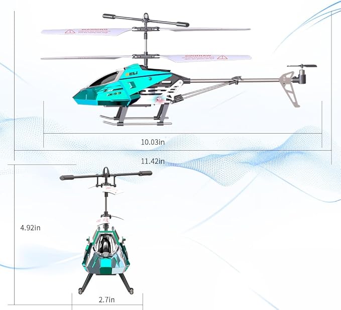 RC Helicopter, Remote Control Helicopter for Kids, 2.4 GHz, LED Light, One-Key Take Off/Landing, Altitude Hold, RC Toys for Boys Girls