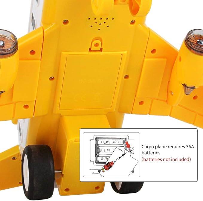 25 Pack Transport Construction Airplane Toy Play Vehicles Set for Kids Gifts, with 6 Construction Die-cast Toy Truck, 11 Road Signs-Suitable for 3 4 5 6 Year Old Boys and Girls