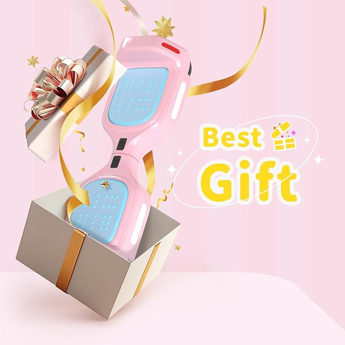 6.5" Bluetooth Scooter, LED Lights & APP & Music Speaker, Long Battery Life, Gifts for Kids & Adults & Girls & Boys, for All Ages