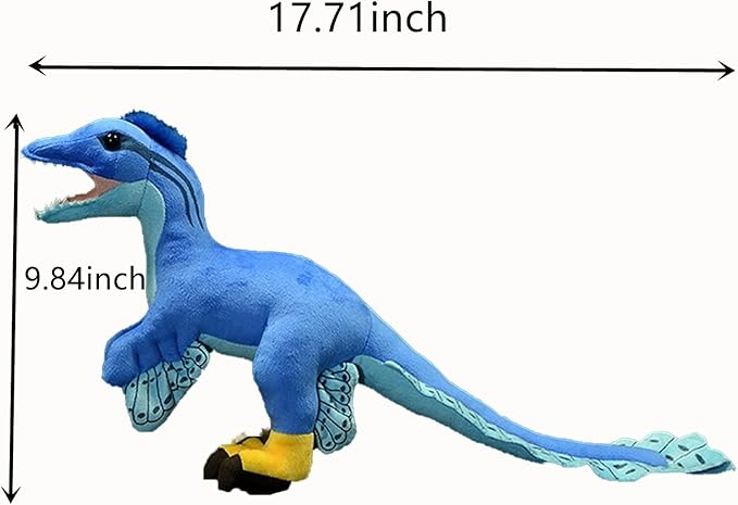 Tiny Heart Simulation Microraptor Plush Toy, 20 Inch Microraptor Dragon Stuffed Animals Realistic Doll Home Decor Collectibles Soft for Kids Boys