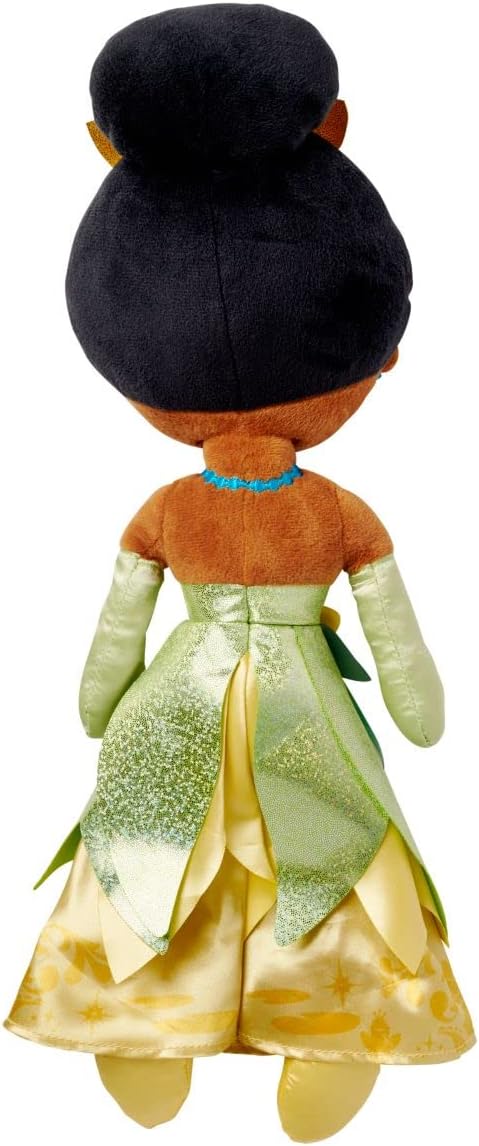 Disney Store Official Princess Plush Doll, Tiana, Medium 14 Inches, Soft Plushy with Embroidered Features, Princess Toys for Girls, Disney Dolls, Stuffed Animals for Girls