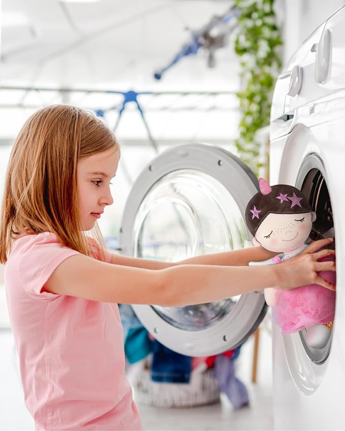 Soft Baby Doll Toys (16'') for Girls, My First Baby Rag Dolls for 1 Year Old Girl Birthday Gift Plush Doll Toys Machine Washable Baby Doll for Toddler Kids Infants - Star Princess