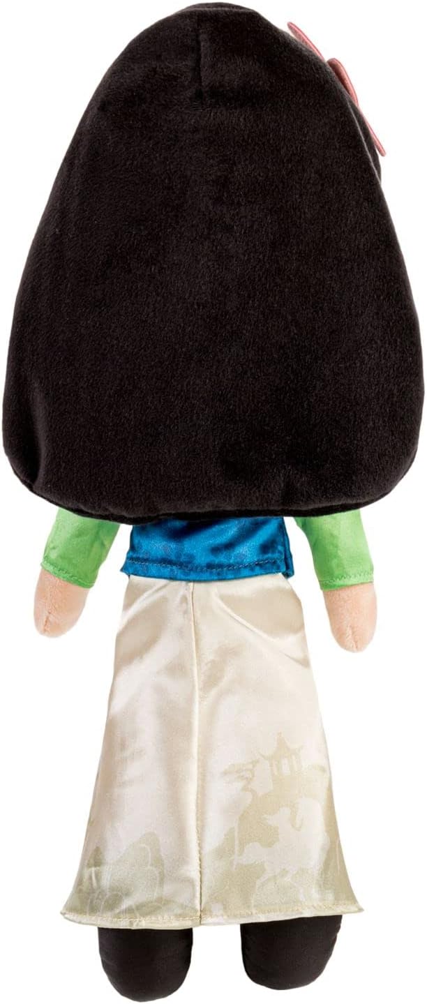 Disney Store Official Princess Plush Doll, Mulan, Medium 14 Inches, Soft Plushy with Embroidered Features, Princess Toys for Girls, Disney Dolls, Stuffed Animals for Girls