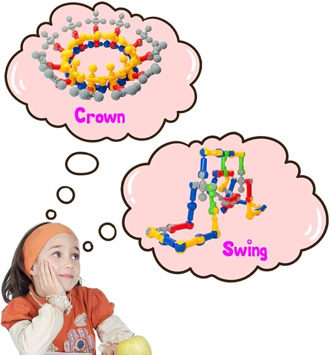 Building Blocks for Kids, STEM Toys for Boys and Girls, Fun Toy Playset for Creative Kids, Educational Activities (70 PCS)