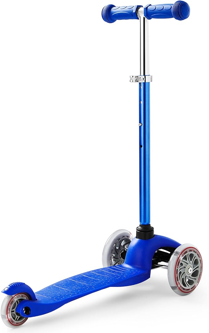 Kids 3-Wheel LED Kick Scooter - Adjustable Height, Lean-to-Steer for Boys & Girls Ages 3-8