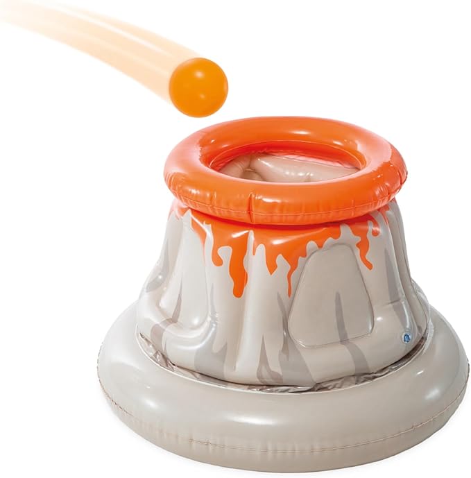 INTEX Jurassic Adventure Inflatable Kiddie Pool with Water Sprayer, Slide & Dinosaurs - 79" x 79" x 14" - Ages 2+