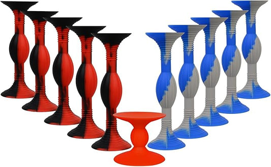 HugOutdoor 10Pcs Colour Suction Cup Darts (4.3 Inch Large Size) Silicone Sucker Soft Dart Kids Sticky Toy Indoor and Outdoor Sports Throwing Games