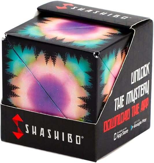 SHASHIBO Shape Shifting Box - STEM Magnetic Fidget Cube That Transforms Into Over 70 Shapes, Download Fun in Motion Toys Mobile App (Moon)