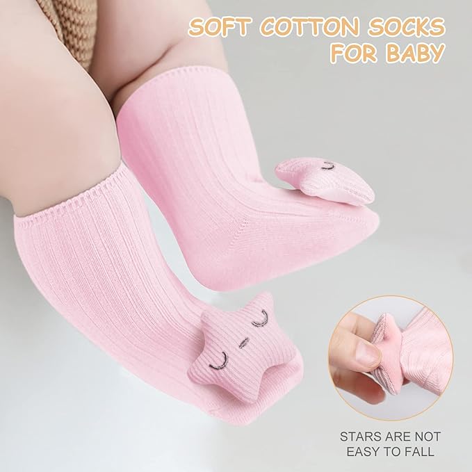 Baby Shower Gifts, Baby Girl Gifts Set Newborn Blanket Elephant Lovey Baby Security Blanket Wooden Rattle Toy, Funny Bibs Socks & Greeting Card, New Girls Baby Gift Basket Essentials