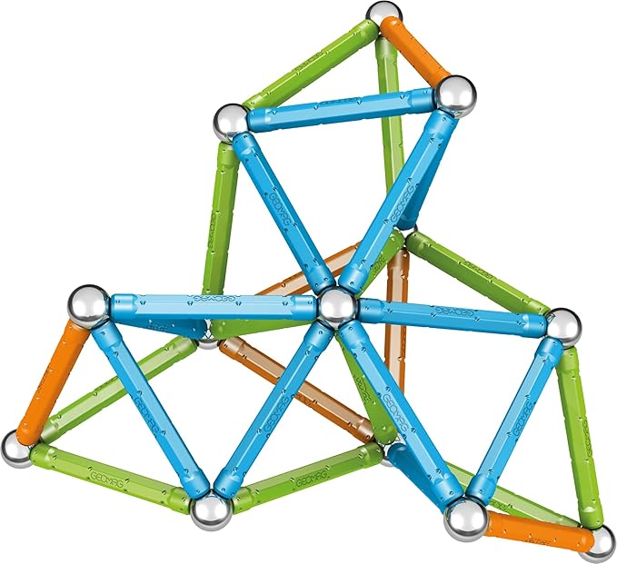 Geomag Magnetic Sticks and Balls Building Set | Magnet Toys for STEM, Creative, Educational Construction Play | Swiss-Made Innovation | Confetti 88 Piece Age 3+
