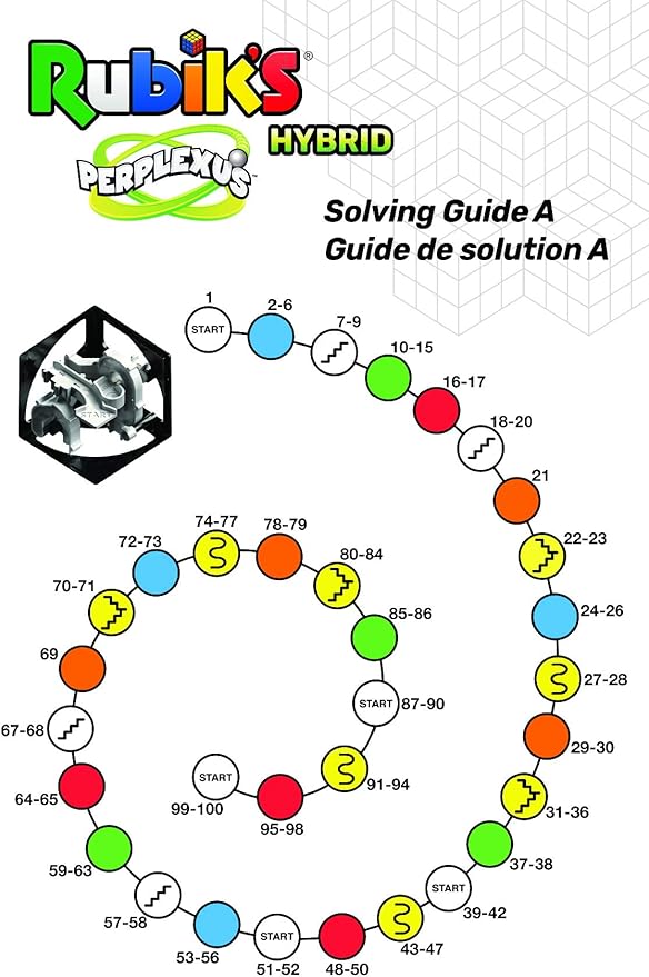 Rubik’s, Perplexus Hybrid 2 x 2 Gravity 3D Maze Game Brain Teaser Fidget Toy Puzzle Ball, for Kids & Adults Ages 8 and up