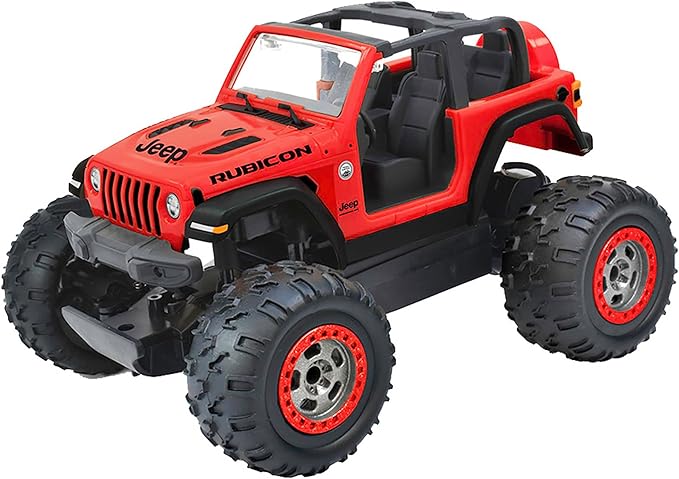 Jeep Wrangler Rubicon 1:22 Scale R/C - Red - Taiyo, 2.4GHz, Remote Control Vehicle, Authentic Design, Off Road, Controller, Battery Powered Hobby Car