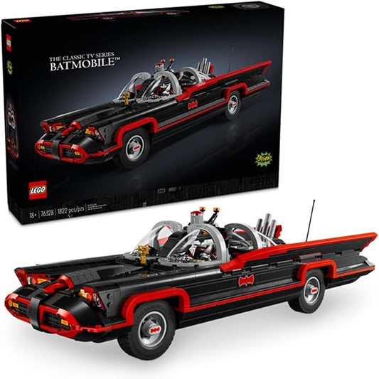 LEGO DC Batman: The Classic TV Series Batmobile, DC Collectible Car, Building Set Inspired by The 1966 Television Show’s Classic Batmobile, Creative DC Gift for Adults and Super Hero Fans, 76328