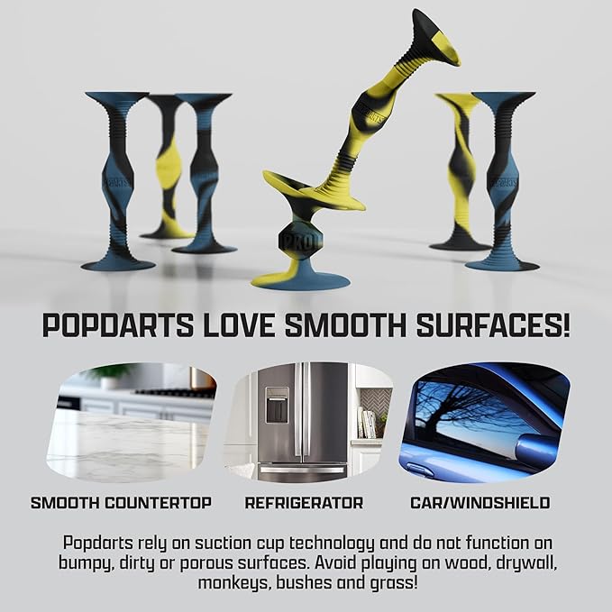 Popdarts PRO Pack Game Set (FRDi) - Indoor, Outdoor Suction Cup Throwing Game - Competition with a POP