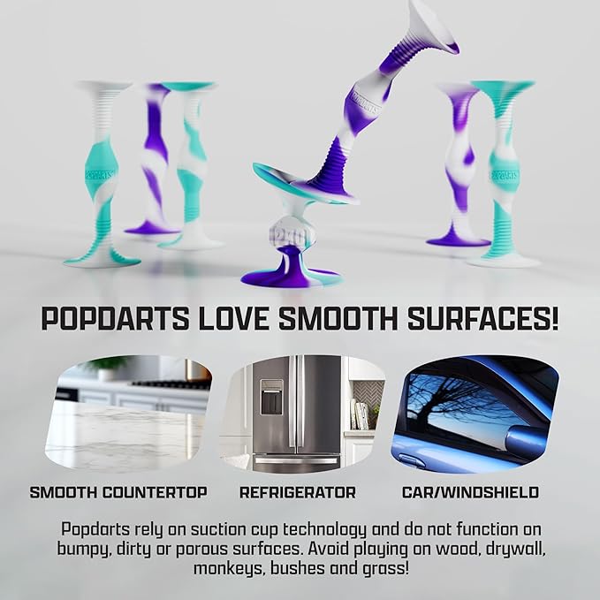 Popdarts PRO Pack Game Set (Retro) - Indoor, Outdoor Suction Cup Throwing Game - Competition with a POP