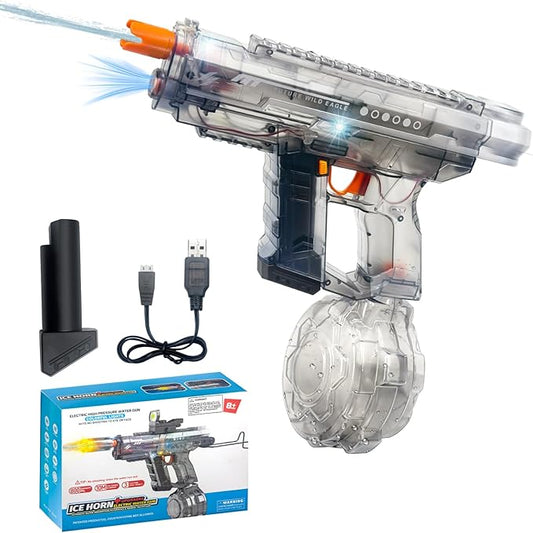 Electric Water Gun for Kids & Adults 800CC High Capacity 32FT Long Range Dual-Mode Squirt Gun Auto-Refill System for Pool, Beach Outdoor Summer Water Guns Gift Play(Black)