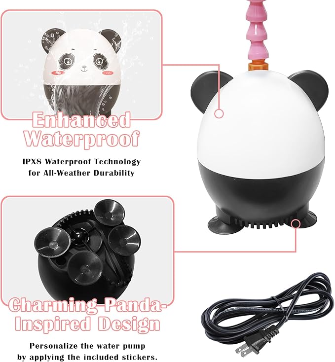 Water Table Pump, Summer Outdoor Splash Shady Oasis Water Toys, DIY Double Tube Water Pump for Kids Water Table(Pink)