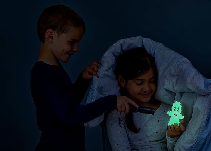 Plus-Plus - Glow Colour Mix - 300 Pieces - Building Blocks, Building, Developing Toys for Kids, STEM, STEAM, Produced in Denmark