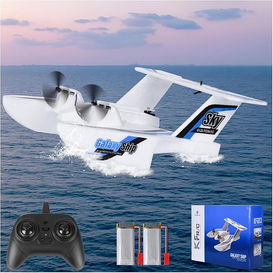 Hobby RC Airplanes - Sea Land & Air RC Plane KF603, 2.4GHZ Waterproof Rc Aircraft & 6-Axis Gyro Stabilization Systemfor with Beginners Adults Kids RC Float Plane for Enthusiasts
