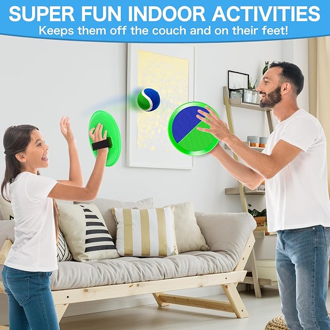 Outdoor Toys for Kids Age 3-5, 4-6, 4-8 - Outside Toss Game Set for 3 4 5 6 7 8 -12 Year Old Boys Girls, Catch Ball Toys for Pool, Beach, Yard- Toddlers Birthday Gifts Easter Basket Stuffers(8 Pack)