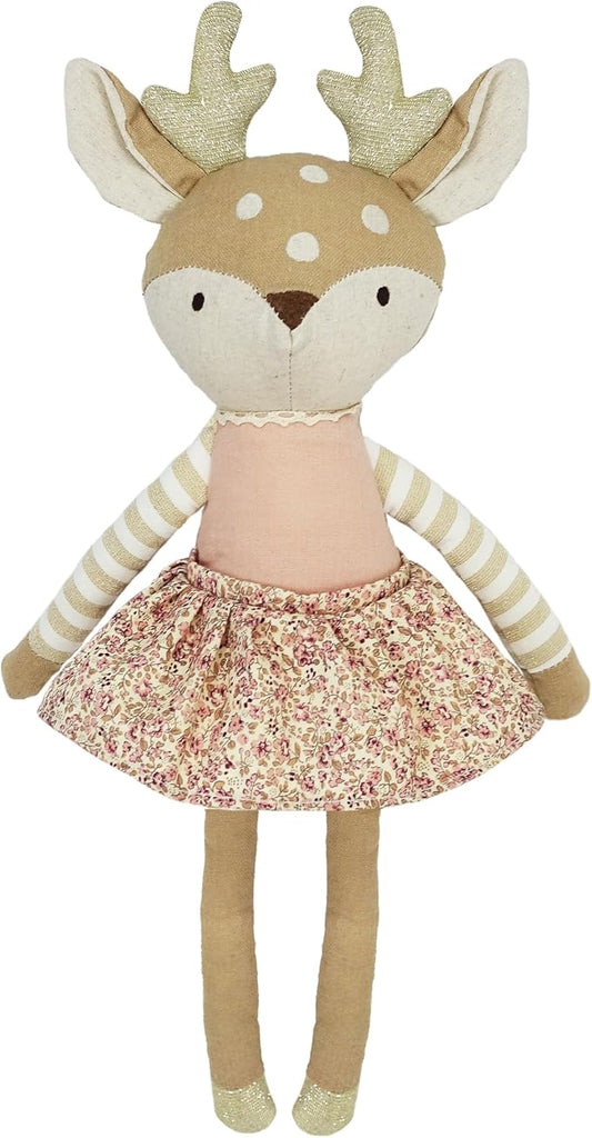 MON AMI Fleurette The Fawn Stuffed Doll – 16”, Soft Plush Animal Doll, Use as Toy or Room Decor, Woodland Toys