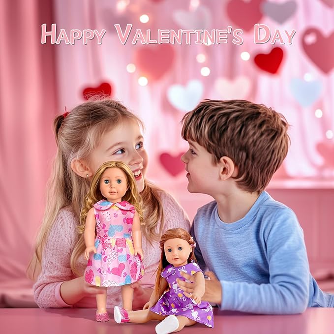 18 inch Doll Clothes Accessories for Girl Doll Clothes(10 Set)