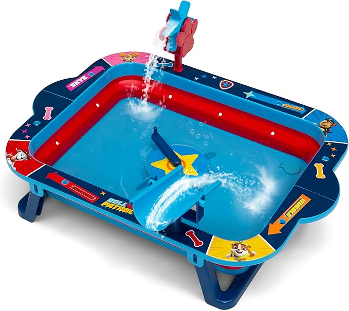 Delta Children PAW Patrol Water Activity Table - Collapsible & Portable - Ideal for Travel - Outdoor Kids Water Sensory Table, Blue