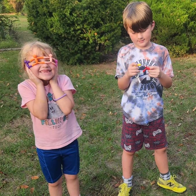 MAGMEN Magnetic Classic and Upgraded Strength Multipurpose Travel Toys for Toddler, Stretchy, Fun, Creative and Educational Fidget Toys for Kids and Adults Ages 3 and Up - Pack of 40 Mixed Set