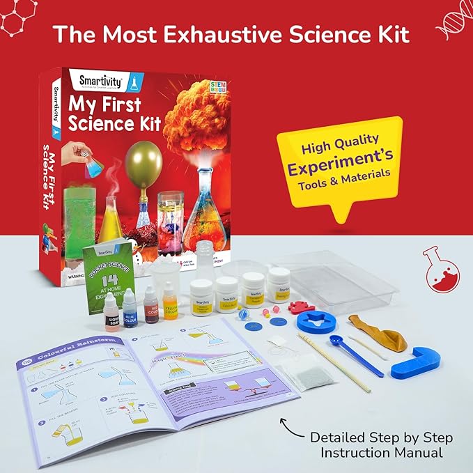 Smartivity Science Experiment Kit for Kids Age 6, 7, 8, 9, 10, 11, 12, 13, 14, Educational Science Experiments for Boys & Girls, STEM Toys for Learning & Fun