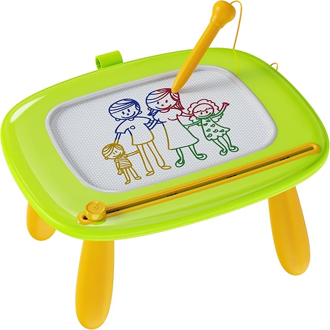 Magnetic Drawing Board, Doodle Board for Toddler Toys Age 1-2, Magnetic Writing Board, Preschool Learning and Educational Sensory Toys for 1 2 3 Years Old Girl Boy Gift for Birthday, Christmas(Green)
