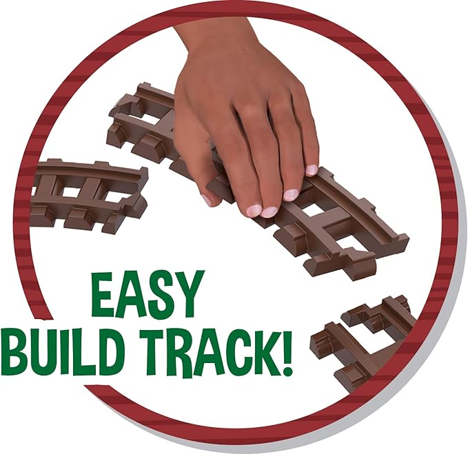 LINCOLN LOGS-Sawmill Express Train - 101 Parts - Real Wood Logs - Buildable Train Track-Ages 3+ - Best Retro Building Gift Set for Boys/Girls-Creative Construction Engineering-Preschool Education Toy