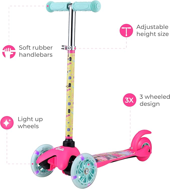 Scooter for Kids Ages 3-5 - Extra Wide Deck & Light Up Wheels, Self Balancing Kids Toys for Boys & Girls, Choose Your Favorite Character