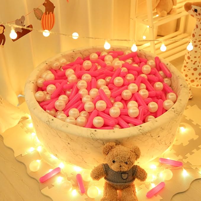 STARBOLO Ball Pit Balls - 120pcs Crush Proof Plastic Toy Balls for Kids' Ball Pit, Play Tent, Baby Pool Water Toys, Birthday Party Decoration, Photo Props