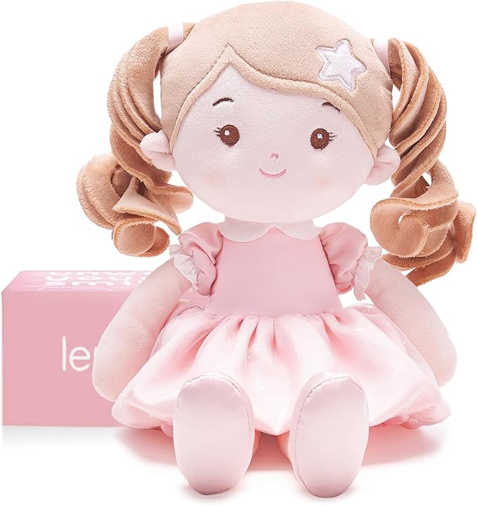 Soft Baby Doll Toys (12''), My First Baby Rag Doll for 1 Year-Old Girl Birthday Gift, Christmas Plush Toys Gift for Toddler Kids Infants -Princess Starlet