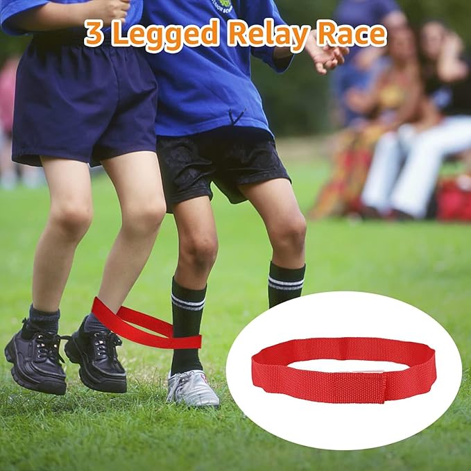 32 Pcs Outdoor Games Potato Sack Race Bags for Kids Adults, Bean Bag Toss Game, 3 Legged Race Bands, Egg Spoon Relay Race Game, Carnival Outside Yard Lawn Games for Easter Christmas Birthday Party