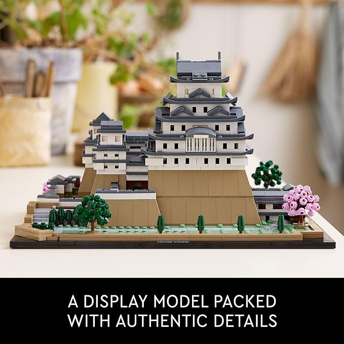LEGO Architecture Landmarks Collection: Himeji Castle 21060 Building Set, Build & Display this Collectible Model for Adults, Fun Gift for Lovers of Japan, Famous Japanese Buildings, History and Travel