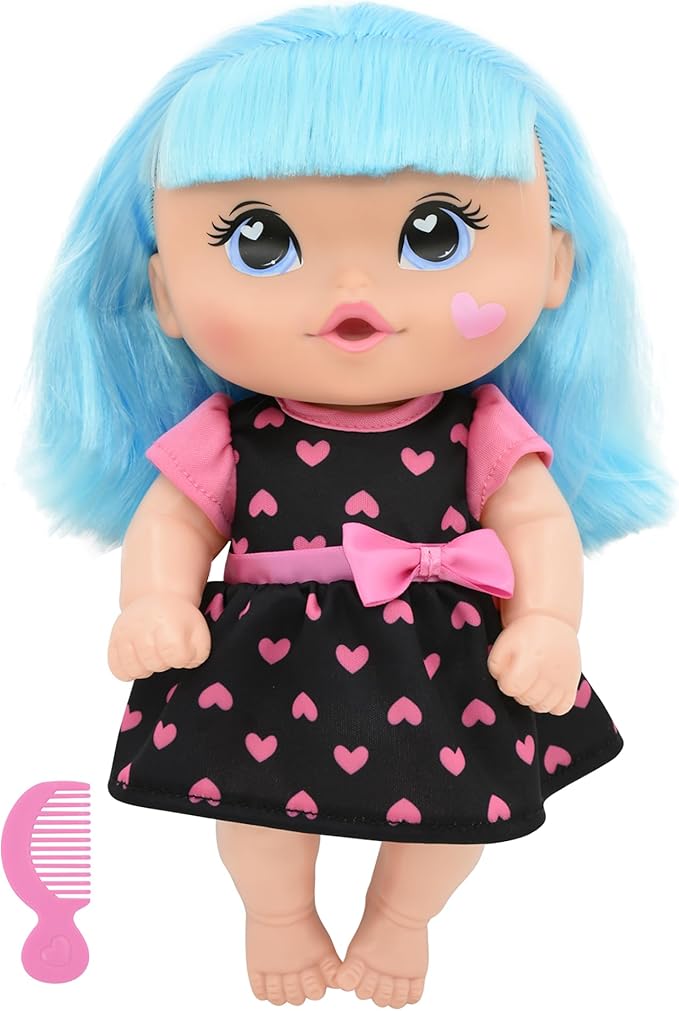 Cuddle Kids: 11" Yummy Hearts Dolls - 2 Pack Hard Body Dolls, Brush Their Blue & Pink Hair w/The Included Combs, New Adentures, Toddler & Kids Age 2+