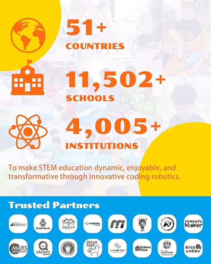 WhalesBot A1 Coding Toy for Kids, Building Block Robot, Fun STEM Toy with Magnetic Controller and Sensor Blocks, Screen-Free Coding with 3 Guide Books for Kids 3-6