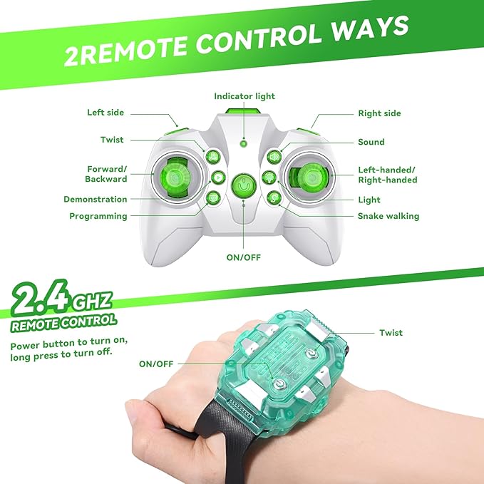 Gesture Sensing RC Stunt, Remote Control Car 360° Rotating 4WD 2.4Ghz RC Cars Transform Hand Controlled Car Toys with Light & Music, Best Gifts for Boys Age 6-7 8-12