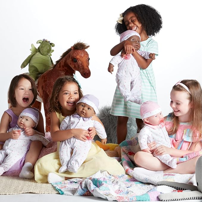 JC Toys 20-inch La Baby Soft Body Doll | Washable | Gift Set includes Magic Milk Bottle & Pacifier | Removable Pink Outfit | Perfect for Toddlers and Kids Ages 2+