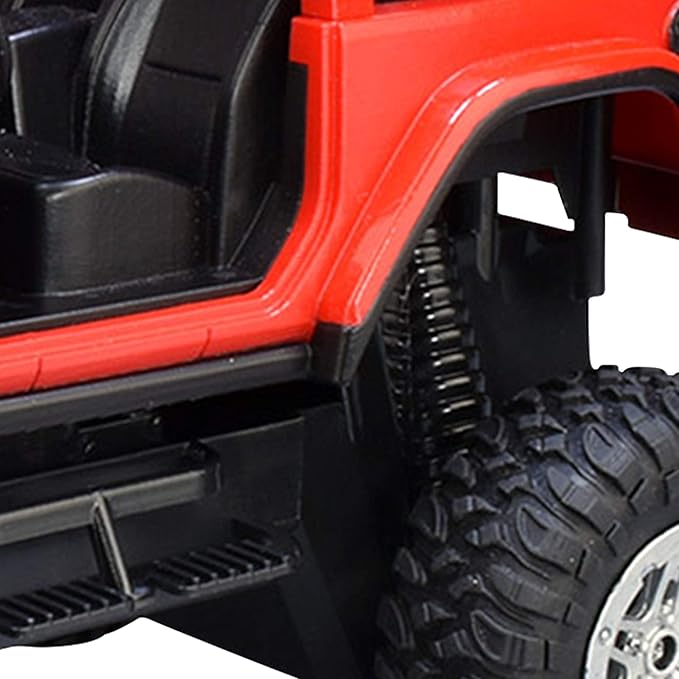 RC Truck Jeep Rubicon, 1:16 Scale Remote Control Car with Rechargeable Battery, Electric Charger, and Handset for Off-Road, High Speed, Fast Hobby Action for Kids and Adults, 2.4Ghz, Ages 6+