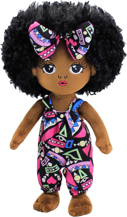Black Baby Dolls African American Doll Black Dolls 12'', Baby Dolls for 3 Year Old Girls,Soft Doll for Girls Stuffed Plush Doll for Girl