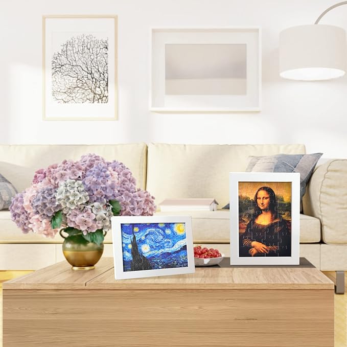 Mini Jigsaw Puzzles,4-in-1 Small Jigsaw Puzzles,Puzzles for Kids Age3+,Famous Painting Art Puzzle,10" x 7" Fun Puzzles,Decompression Puzzle Educational Game,Gifts for Kids Adults